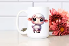 Funny Baby Lamb Expressions | Sublimation Clipart Product Image 2