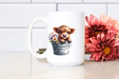 cute highland cow image, Transparent PNG Product Image 2
