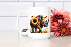Vibrant Rhino Sunflower PNG Product Image 2