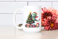 Watercolor Dragon with Presents PNG Product Image 2