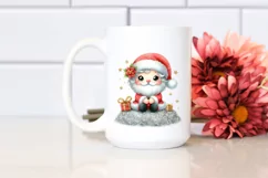 Cute Santa Watercolor PNG Product Image 2