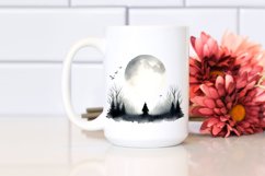 Simple Halloween Foggy Night | Sublimation | Clipart Product Image 2