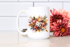 Abstract Vibrant Bouquet with Jasmine | Sublimation | Product Image 2