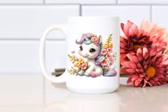 Baby Unicorn with Snapdragon | Clipart Product Image 2