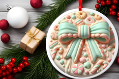 Round Christmass Ornament PNG Product Image 2