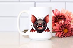 Funny Halloween Bat Smile Sublimation Clipart Product Image 2