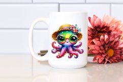 Colorful Summer Baby Octopus Clipart Product Image 2