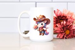 Baby Unicorn Equipped for Cowboy | Clipart Product Image 2