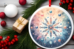 Round Christmass Ornament PNG Product Image 2