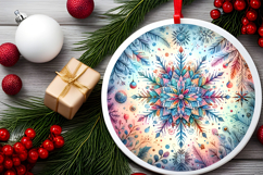 Round Christmass Ornament PNG Product Image 2