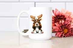 Expressive Baby Basset Hound with Tea Cup, Transparent PNG Product Image 2