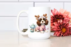 Pastel English Springer Spaniel with Cool Haircut PNG Product Image 2