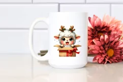 Expressive Baby Lamb with Gift Box, Transparent PNG Product Image 2