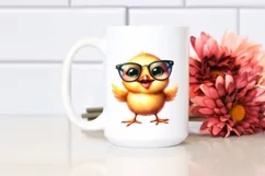 Happy Baby Chick Sunglasses Sublimation Clipart Product Image 2