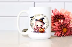 Cute Baby Octopus Halloween PNG Product Image 2