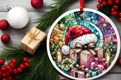 Round Christmas Ornament Sublimation|Clipart Product Image 1