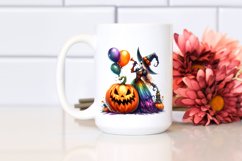 Vibrant Witch Halloween Art | Sublimation Clipart Product Image 2