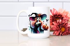 Witch Halloween Pumpkins Clipart | Sublimation Product Image 2