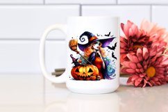 Festive Halloween Witch Art | Sublimation Clipart Product Image 2
