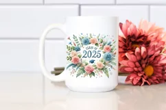 Class Of 2025 Watercolor Text | Sublimation | Clipart Product Image 2