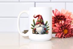 Detailed Watercolor Christmas Gnome PNG Product Image 2