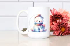 Colorful Cute Polar Bear, Transparent PNG Product Image 2