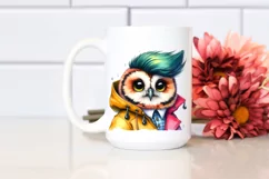 Cute Baby Owl Posing PNG Product Image 2