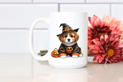 Funny Puppy in Halloween Suit | Sublimation | Clipart Product Image 2
