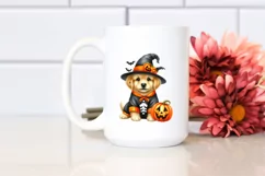 Funny Puppy in Halloween Suit | Sublimation | Clipart Product Image 2