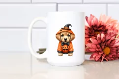 Funny Puppy in Halloween Suit | Sublimation | Clipart Product Image 2