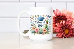 Watercolor Class of 2024 | Clipart Product Image 2