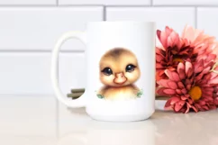 Cute Baby Duck Watercolor PNG Product Image 2
