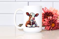 Baby Cow with Cuban Street PNG Product Image 2