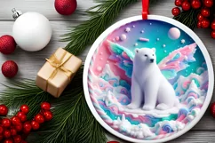 Round Christmas Ornament Sublimation|Clipart Product Image 1