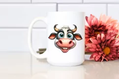 Cow Funny Bow Goofy Smile | Clipart Product Image 2