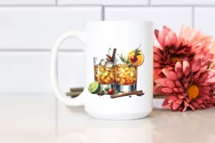 Whiskey Sour Watercolor Sublimation Clipart Product Image 2