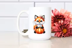 Whimsical Baby Fox Pumpkin | Sublimation | Clipart Product Image 2