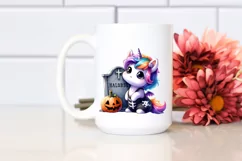 Cute Baby Unicorn Halloween Sublimation Clipart Product Image 2