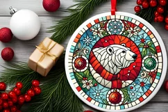 Round Christmas Ornament Sublimation|Clipart Product Image 2