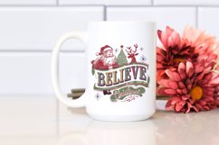 Retro Believe Christmas Png Product Image 2