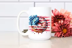 Vintage Donut Watercolor Sublimation Clipart Product Image 2