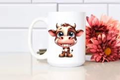 Contemptuous Baby Cow with Big Eyes, Transparent PNG Product Image 2