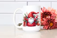 Christmas Gnomes with Santa Hat, Transparent PNG Product Image 2