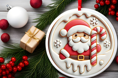 Round Christmass Ornament PNG Product Image 2