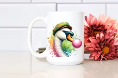 Quirky Swan Wearing Hat | Clipart Product Image 2