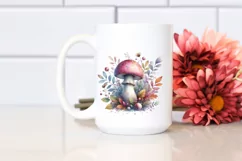 mushroom watercolor splash PNG Product Image 2