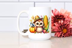 Baby Owl Corn Fun Sublimation Clipart Product Image 2