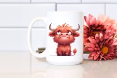 highland cow portrait, Transparent PNG Product Image 2