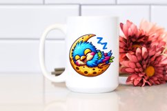 Enthusiastic Wren Napping on Moon Product Image 2