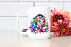 Baby Unicorn with Diploma PNG Product Image 2